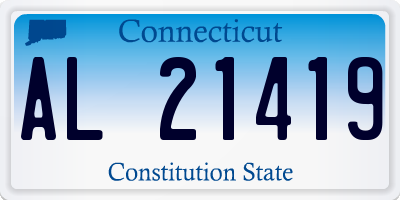 CT license plate AL21419