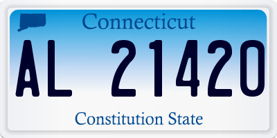 CT license plate AL21420