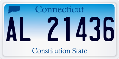 CT license plate AL21436