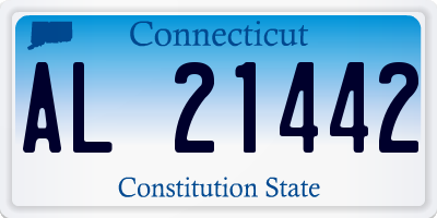 CT license plate AL21442
