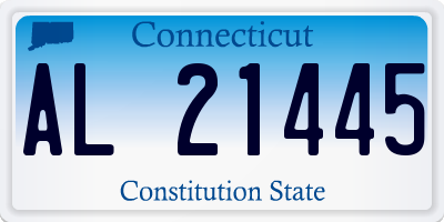 CT license plate AL21445