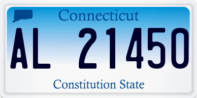 CT license plate AL21450