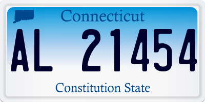 CT license plate AL21454