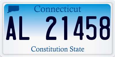CT license plate AL21458
