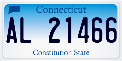 CT license plate AL21466
