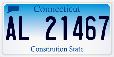 CT license plate AL21467