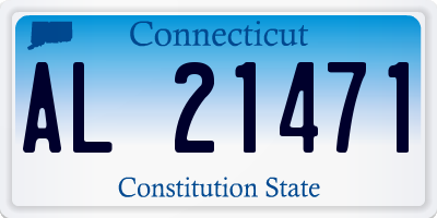 CT license plate AL21471