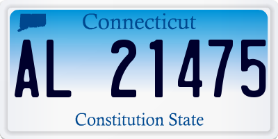 CT license plate AL21475