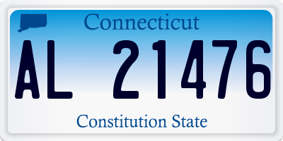 CT license plate AL21476