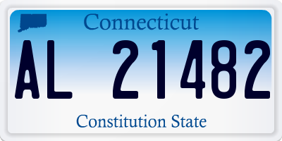 CT license plate AL21482