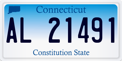 CT license plate AL21491