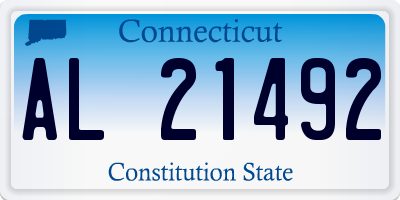 CT license plate AL21492
