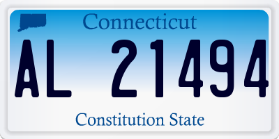 CT license plate AL21494