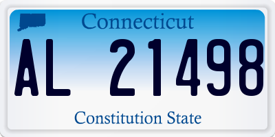 CT license plate AL21498