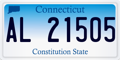 CT license plate AL21505