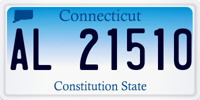CT license plate AL21510