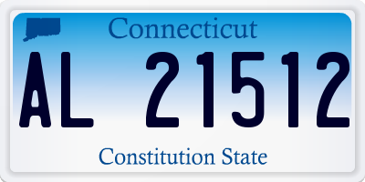 CT license plate AL21512