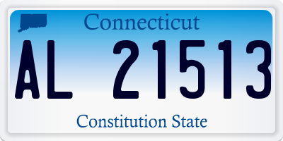 CT license plate AL21513