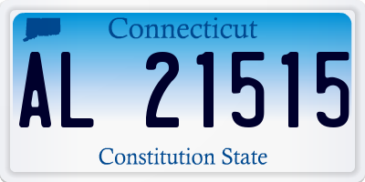 CT license plate AL21515