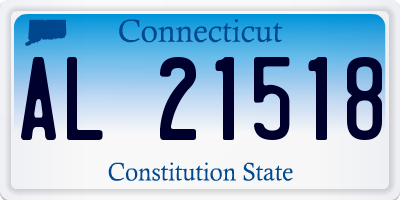 CT license plate AL21518