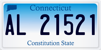 CT license plate AL21521
