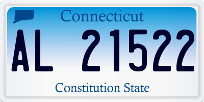 CT license plate AL21522