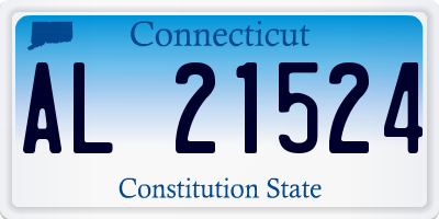 CT license plate AL21524
