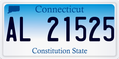 CT license plate AL21525