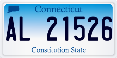 CT license plate AL21526
