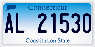 CT license plate AL21530