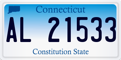 CT license plate AL21533