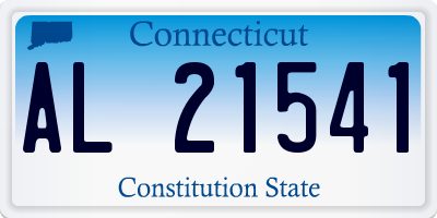 CT license plate AL21541