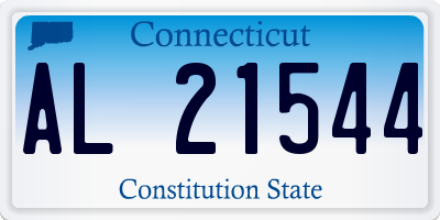 CT license plate AL21544