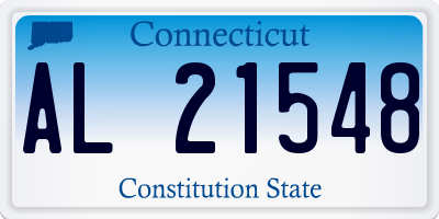 CT license plate AL21548