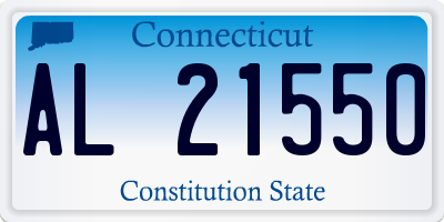 CT license plate AL21550