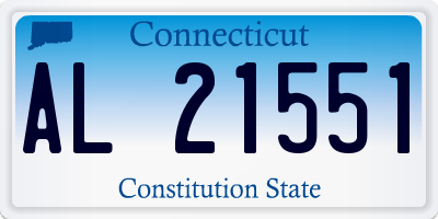 CT license plate AL21551