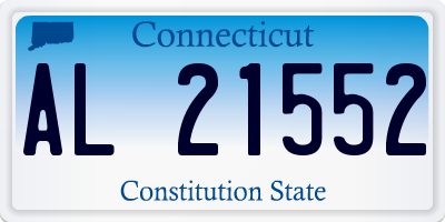 CT license plate AL21552