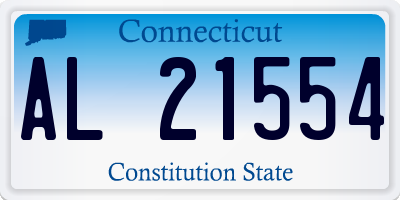 CT license plate AL21554