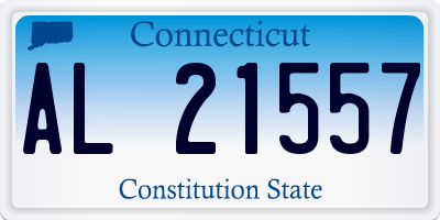 CT license plate AL21557