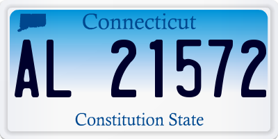 CT license plate AL21572