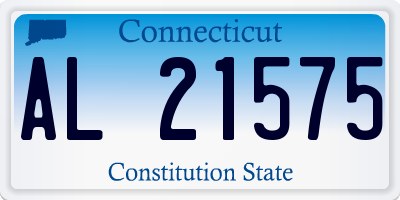 CT license plate AL21575
