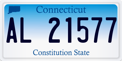 CT license plate AL21577