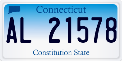 CT license plate AL21578
