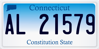 CT license plate AL21579