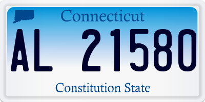 CT license plate AL21580