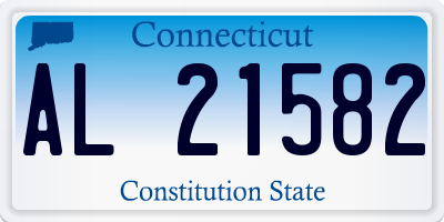 CT license plate AL21582