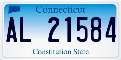 CT license plate AL21584