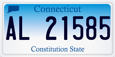 CT license plate AL21585