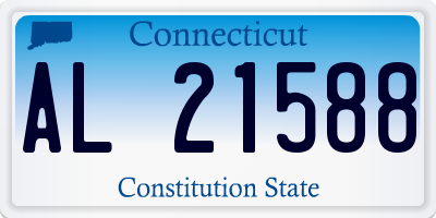 CT license plate AL21588