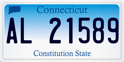 CT license plate AL21589